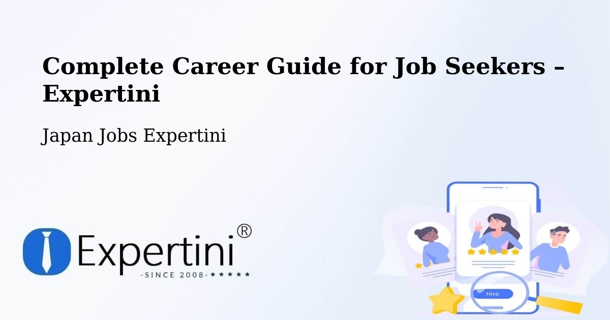 Career Guide for Job Seekers – Date Shi - Date Shi, Japan Jobs Expertini